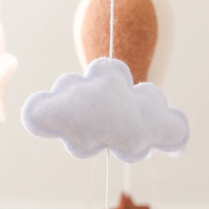 Hot Air Balloon Wooden Crib Mobile