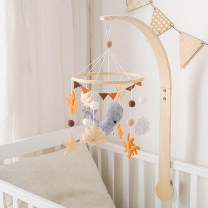 Ocean Whale Wooden Crib Mobile