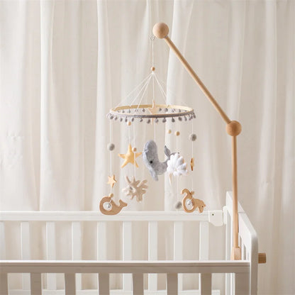 Ocean Whale Wooden Crib Mobile