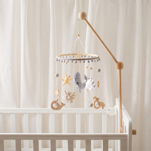 Ocean Whale Wooden Crib Mobile