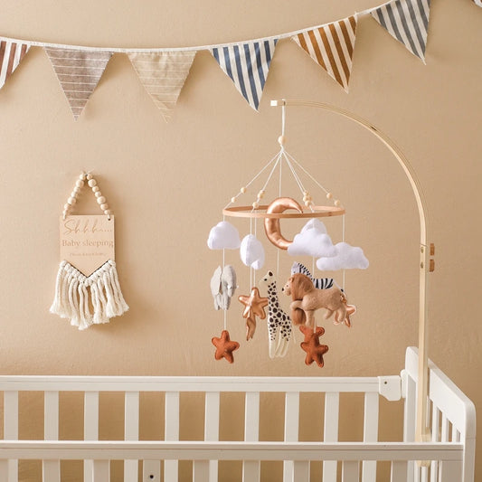 Animal Kingdom Wooden Crib Mobile