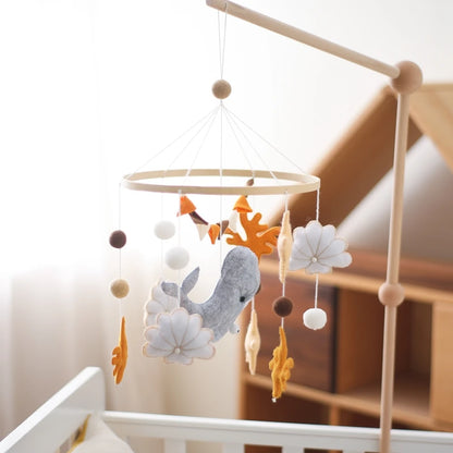 Ocean Whale Wooden Crib Mobile